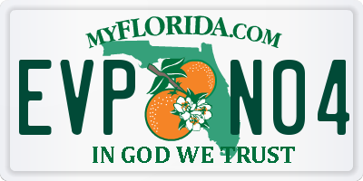 FL license plate EVPN04