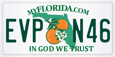 FL license plate EVPN46