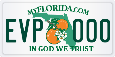 FL license plate EVPO00