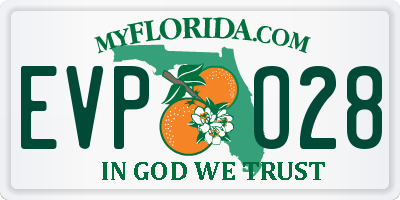 FL license plate EVPO28