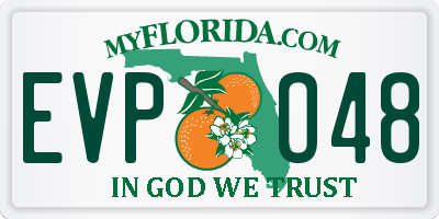 FL license plate EVPO48