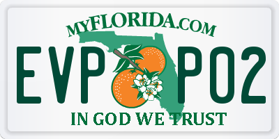 FL license plate EVPP02