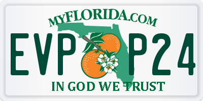 FL license plate EVPP24