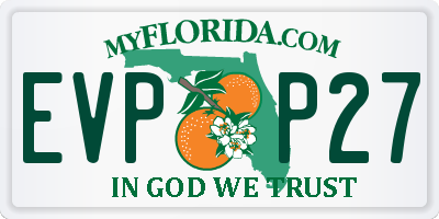 FL license plate EVPP27