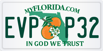 FL license plate EVPP32