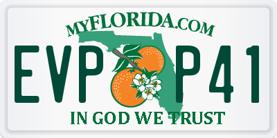 FL license plate EVPP41