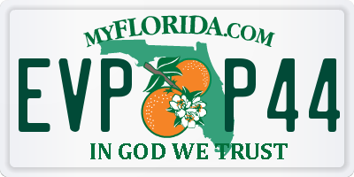 FL license plate EVPP44