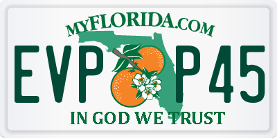 FL license plate EVPP45