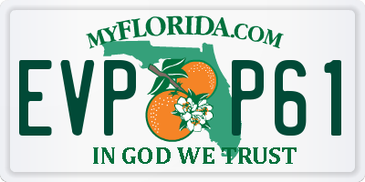 FL license plate EVPP61