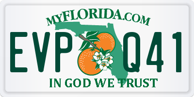 FL license plate EVPQ41