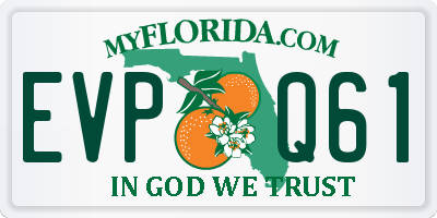 FL license plate EVPQ61