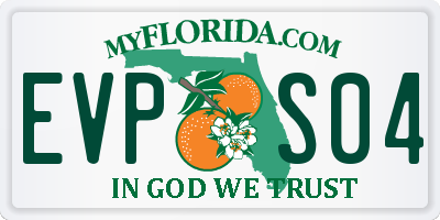 FL license plate EVPS04