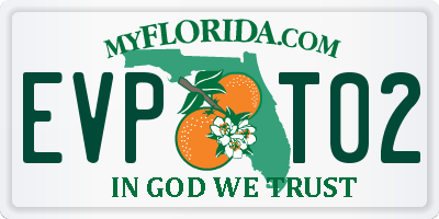 FL license plate EVPT02