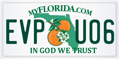 FL license plate EVPU06
