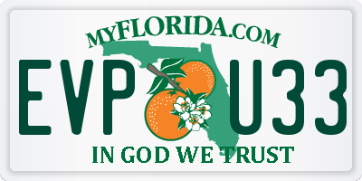 FL license plate EVPU33