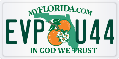 FL license plate EVPU44