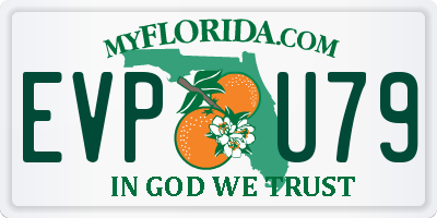 FL license plate EVPU79