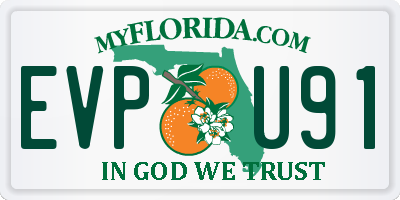 FL license plate EVPU91