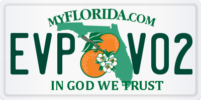 FL license plate EVPV02