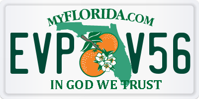 FL license plate EVPV56