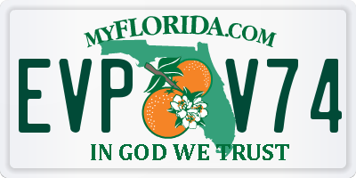 FL license plate EVPV74