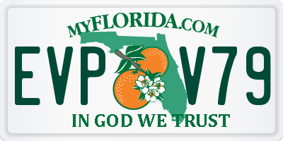 FL license plate EVPV79