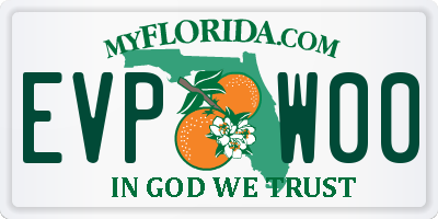 FL license plate EVPW00