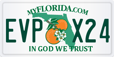 FL license plate EVPX24