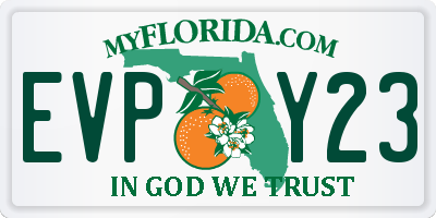 FL license plate EVPY23