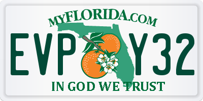 FL license plate EVPY32