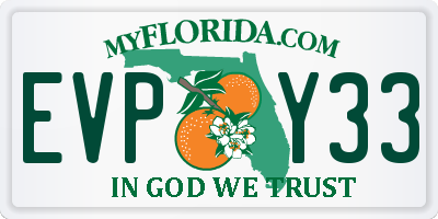 FL license plate EVPY33