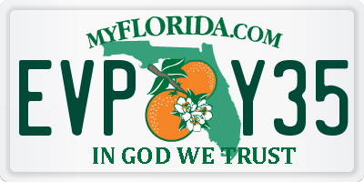 FL license plate EVPY35