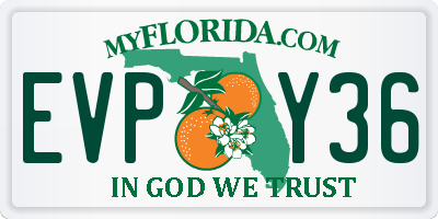 FL license plate EVPY36