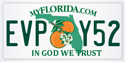 FL license plate EVPY52