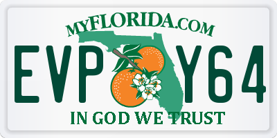 FL license plate EVPY64