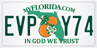 FL license plate EVPY74