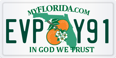 FL license plate EVPY91