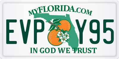 FL license plate EVPY95
