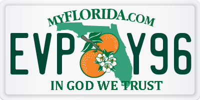 FL license plate EVPY96