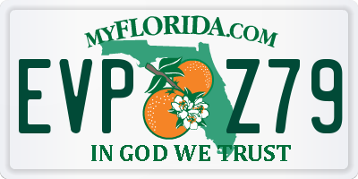 FL license plate EVPZ79