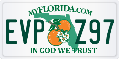 FL license plate EVPZ97