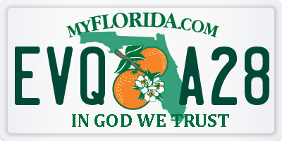 FL license plate EVQA28