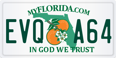 FL license plate EVQA64