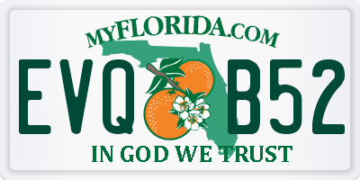 FL license plate EVQB52