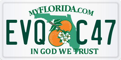 FL license plate EVQC47