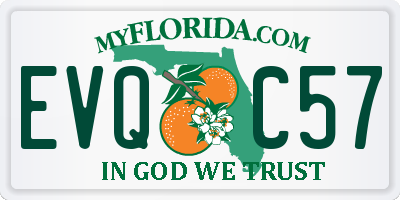 FL license plate EVQC57