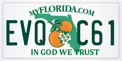 FL license plate EVQC61