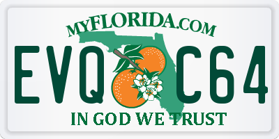 FL license plate EVQC64