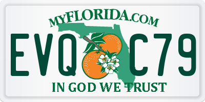 FL license plate EVQC79