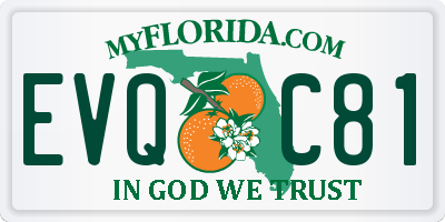 FL license plate EVQC81